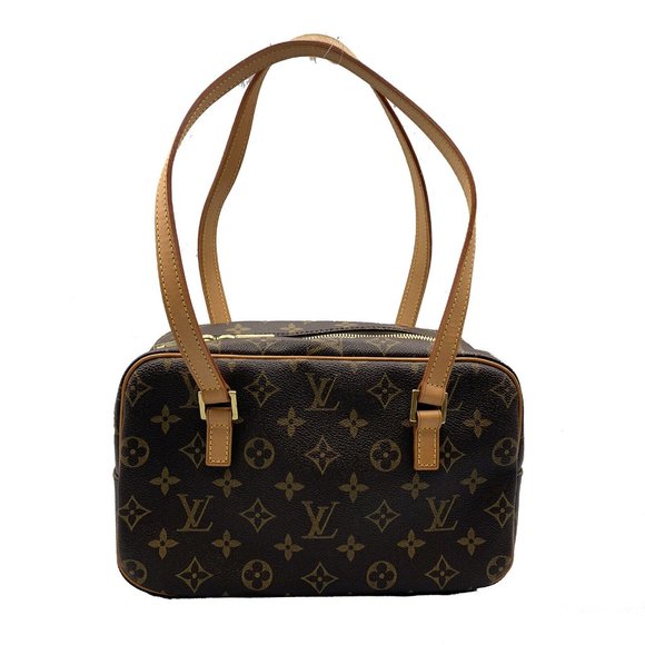 Louis Vuitton Cite mm Monogram Canvas Leather Shoulder Bag